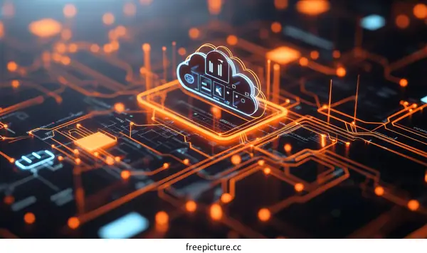 Cloud Computing Technology Illustration