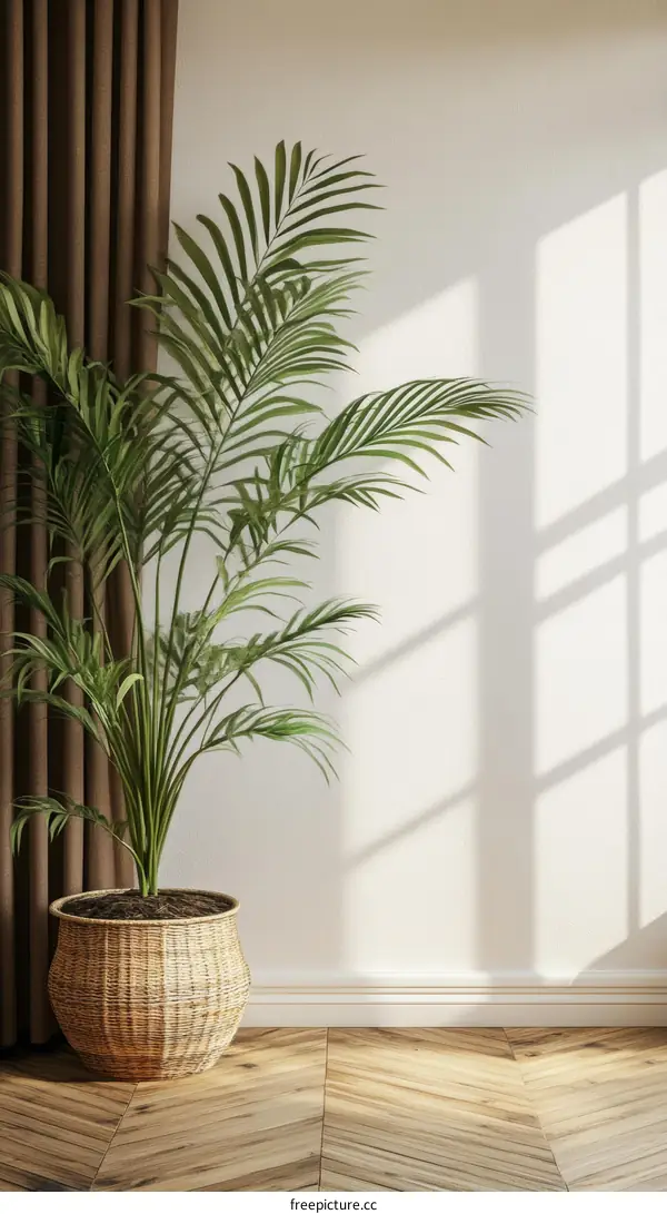 Stylish Interior Design with a Palm Plant