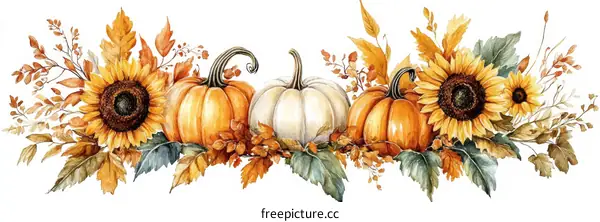 Autumn Harvest Floral Arrangement Decor