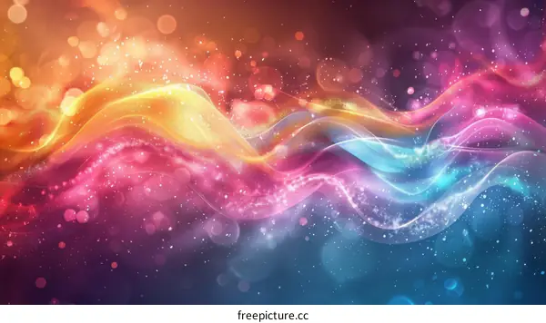 Colorful Wavy Glitter