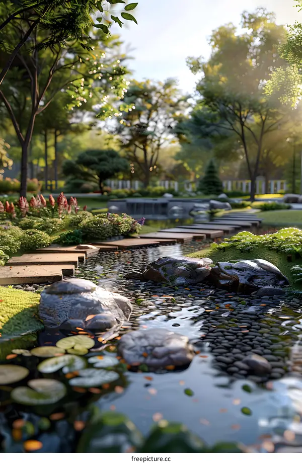 Garden landscape design renderings