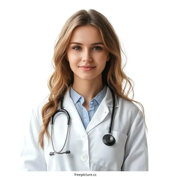 Female Doctor Portrait in White Coat