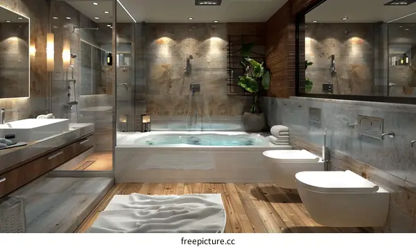 Modern Bathroom Design with Natural Elements