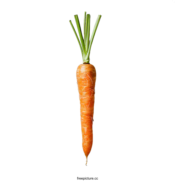 [Transparent Background PNG]Single carrot on white background