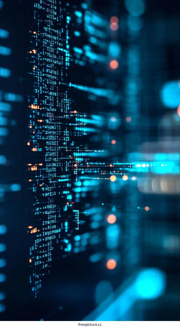 Digital Code Abstract Background