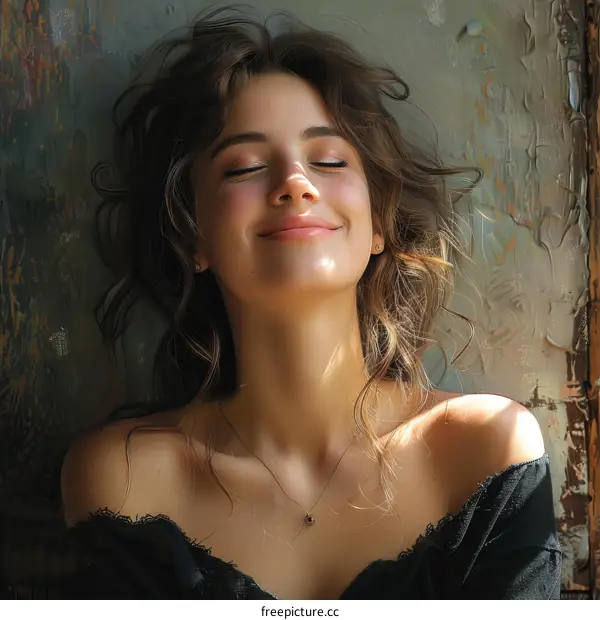 Beautiful Woman Portrait with Soft Lighting