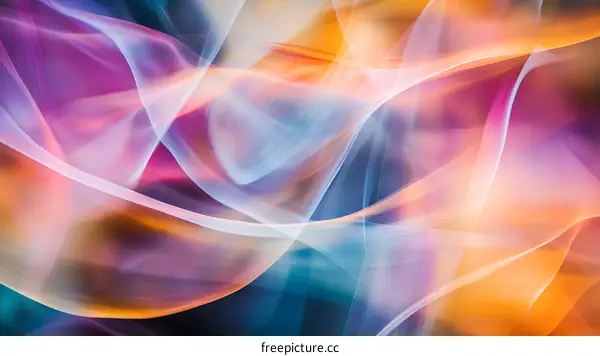 Abstract Colorful Flowing Lines