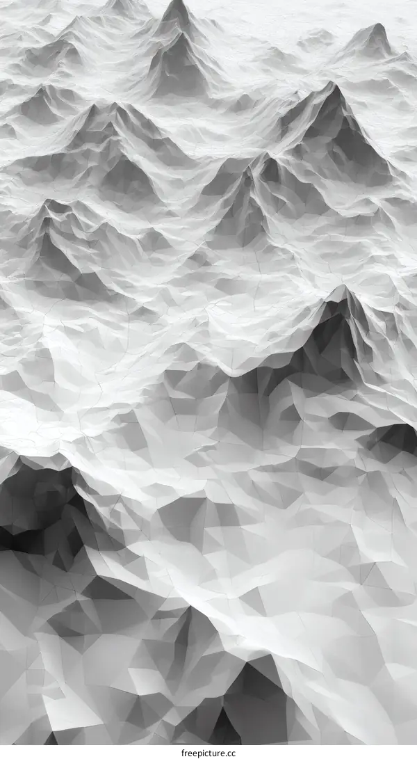 Abstract Mountain Landscape Illustration