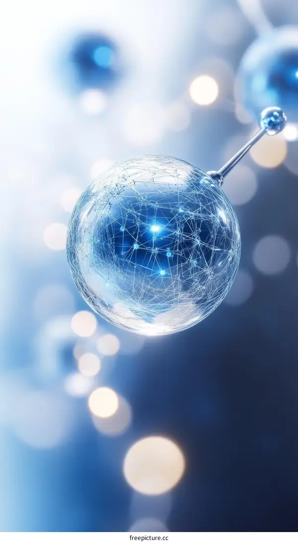 Abstract Molecular Structure Illustration