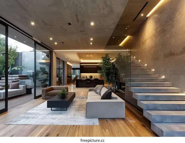 Modern Minimalist Living Room Interior Design