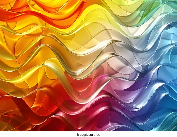 Colorful abstract waves