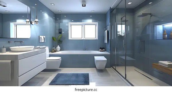 Modern and simple style bathroom