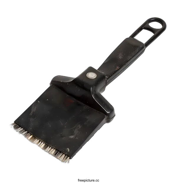 [Transparent Background PNG]Black Plastic Handheld Cleaning Brush with Bristles