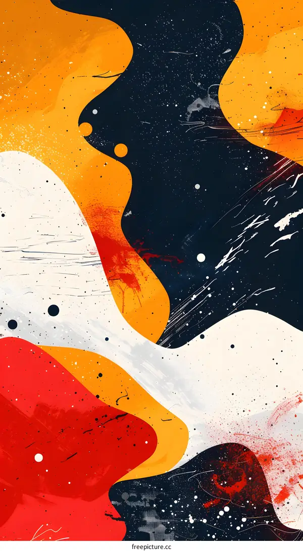 Colorful abstract painting