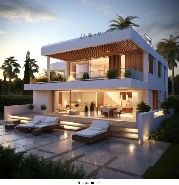 Modern Luxury Villa with Pool and Terrace