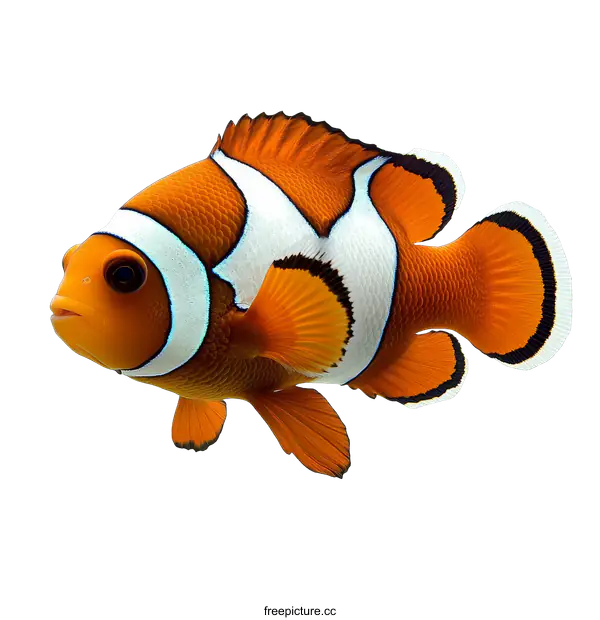 [Transparent Background PNG]Clownfish Isolated on White Background