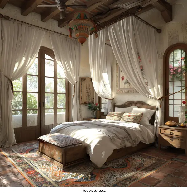 A Cozy Vintage Bedroom Interior Design