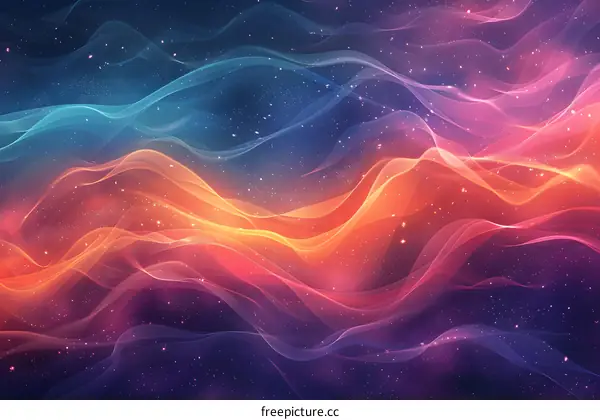 Wavy Multicolor Gradient Backdrop