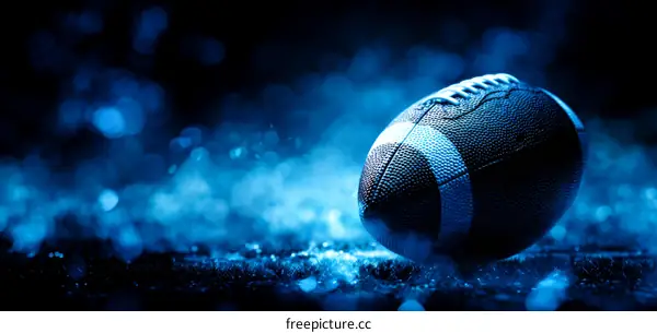 Mysterious Night Football Image