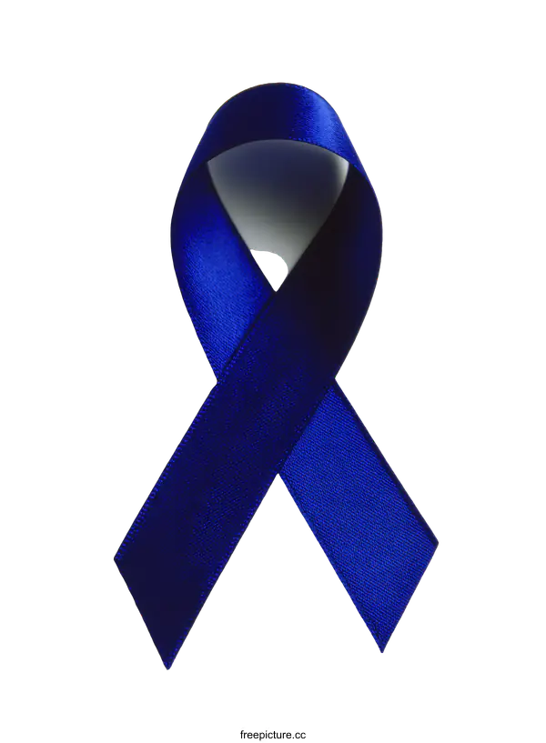 [Transparent Background PNG]Blue Awareness Ribbon Symbol