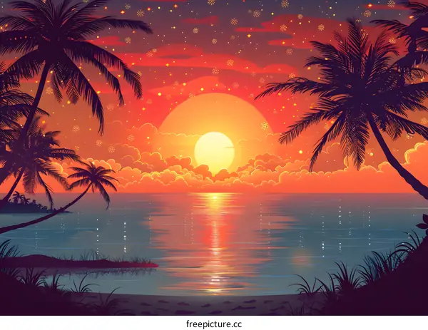 Tropical Beach Sunset