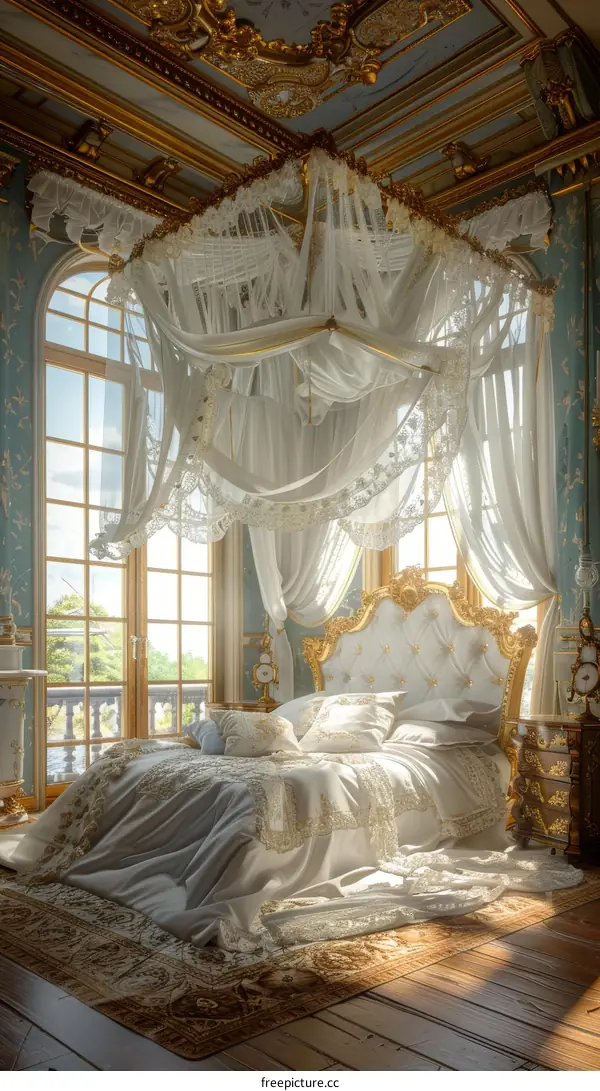 Royal Bedroom with Luxurious Canopy Bed