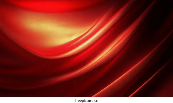 Red Silk Fabric Texture Background