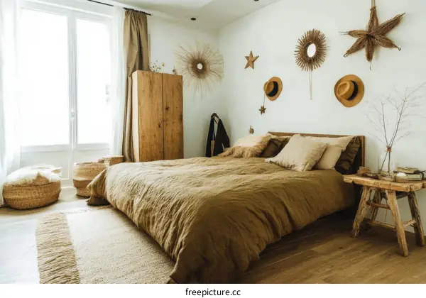 A Cozy Boho Bedroom Interior Design