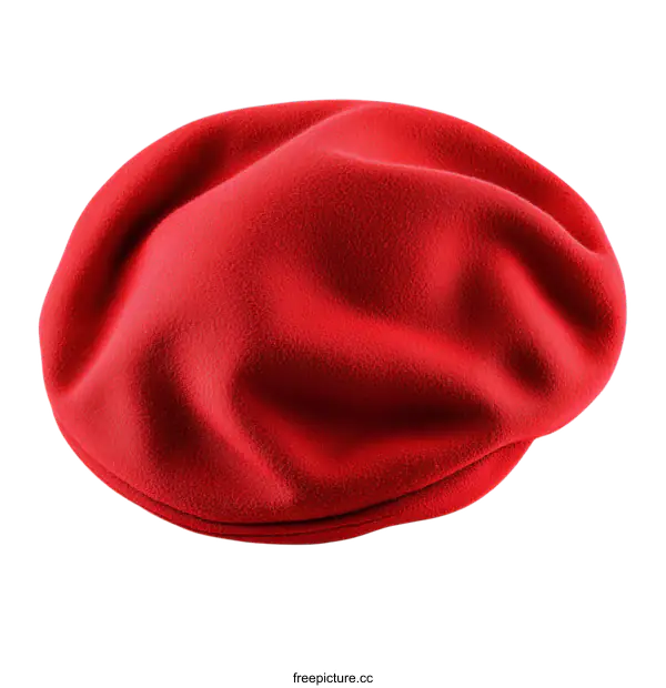 [Transparent Background PNG]Close-up of a Red Flat Cap