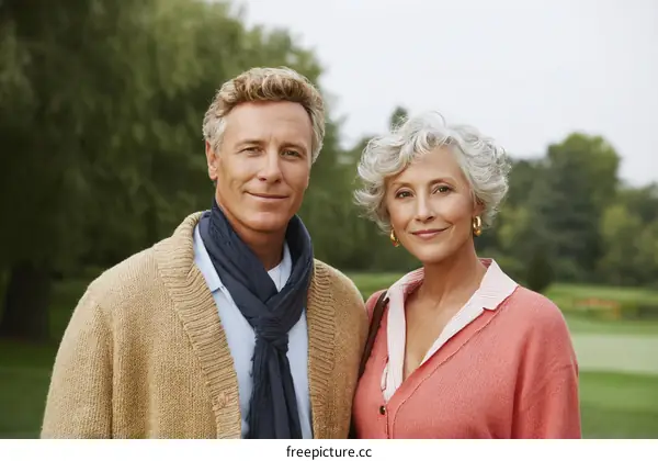 Couple Portrait Outdoors in Autumn