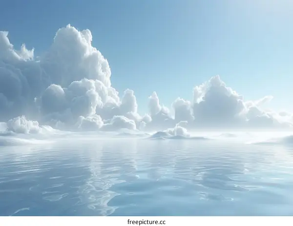 Serene Sky and Water Scene
