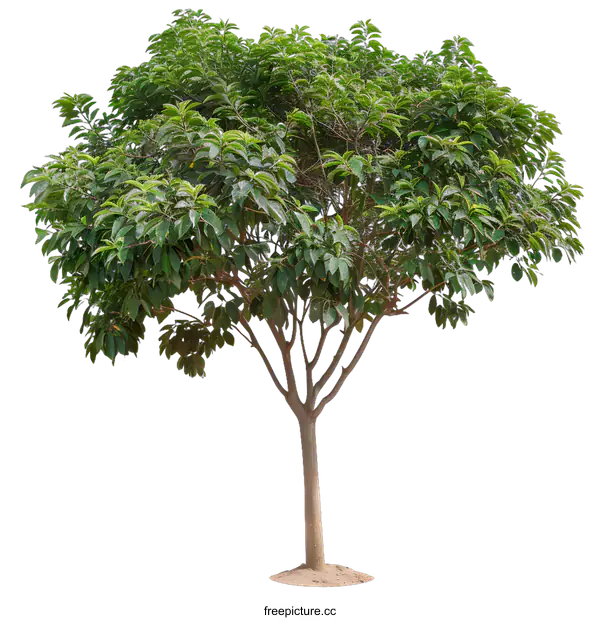 [Transparent Background PNG]Green Tree Isolated on White Background