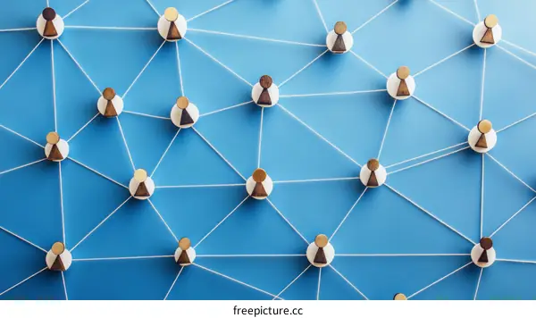 Network of Connections Illustrative People