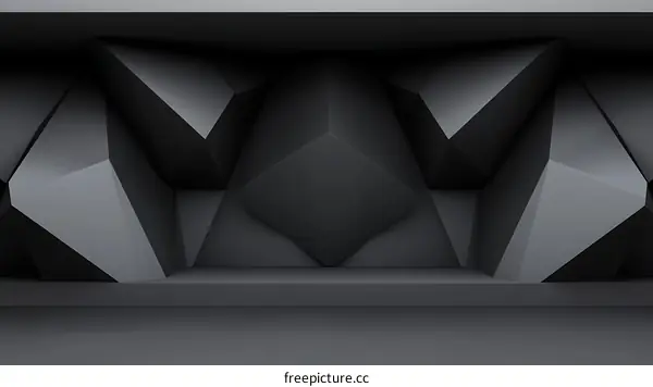 Abstract Geometric Black Design Background