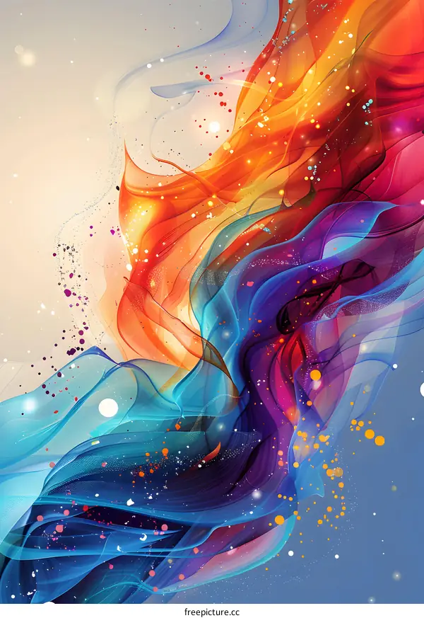 Colorful abstract painting