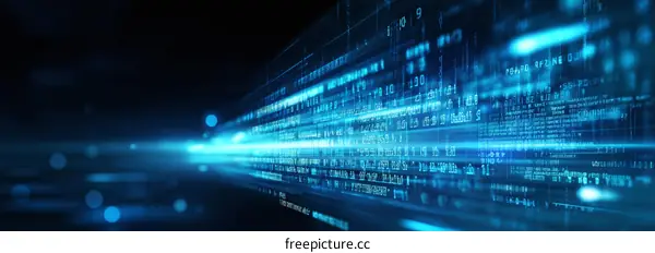 Digital Data Stream Abstract Background