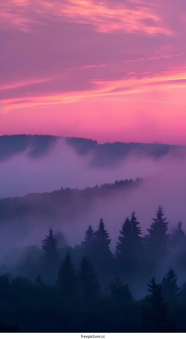 Misty Mountain Sunrise