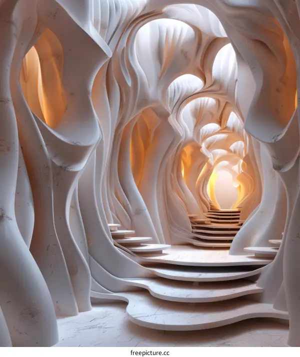 Abstract Sculptural Architectural Interior Design