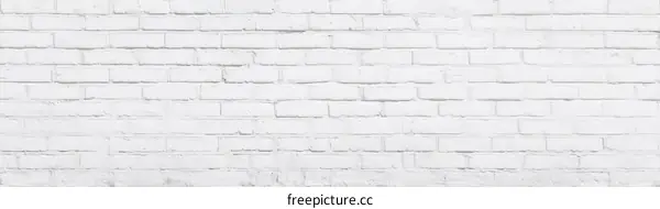White Brick Wall Texture Background