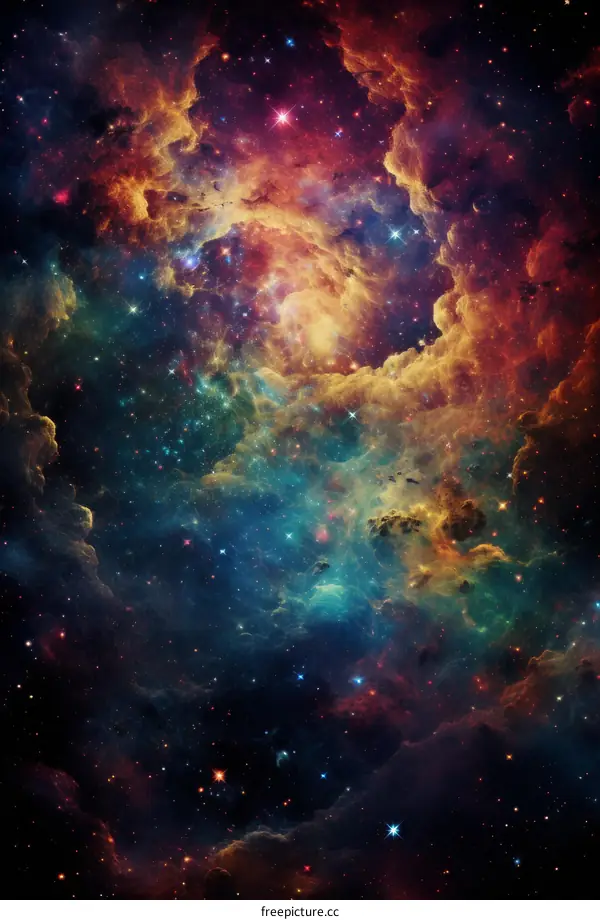 Amazing Space Nebula and Stars