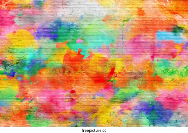 Colorful Abstract Wall Painting