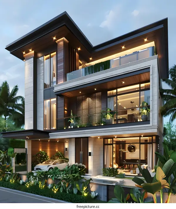 A modern style villa