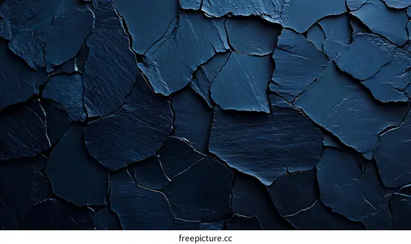 Dark Blue Stone Texture Background