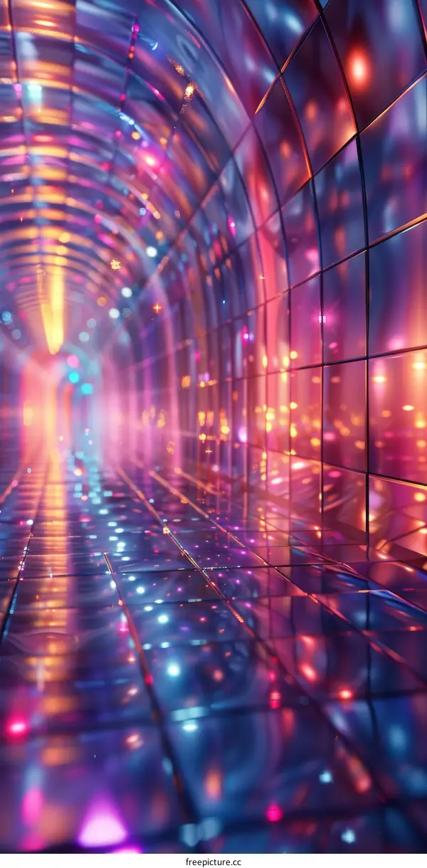 Abstract Colorful Tunnel - Futuristic Design