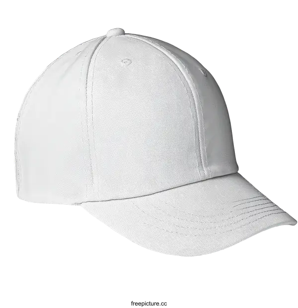 [Transparent Background PNG]Blank White Baseball Cap Mockup