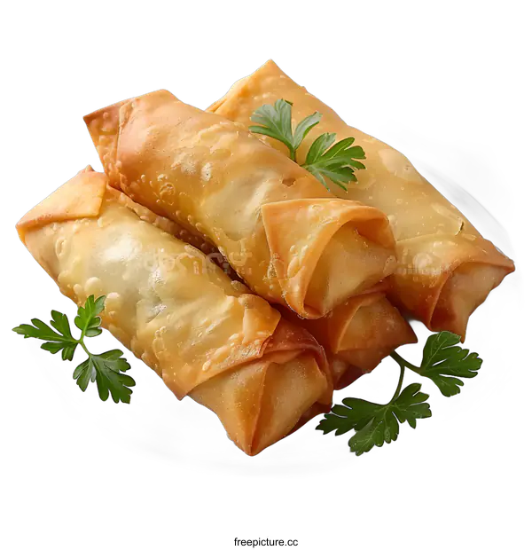 [Transparent Background PNG]Deep-fried spring rolls