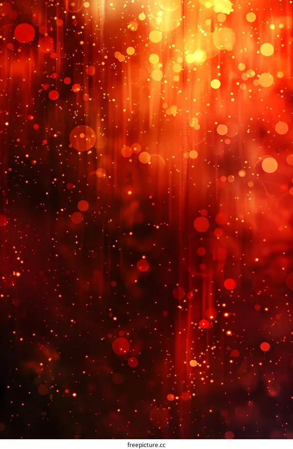 Red bokeh background