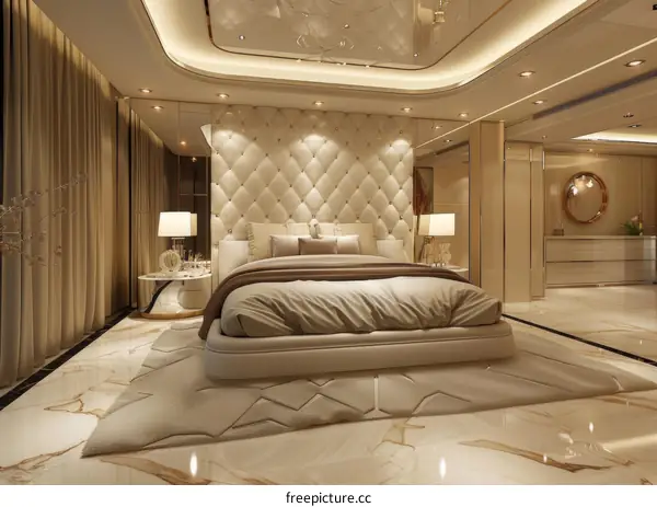 Luxury Bedroom Interior Design Illustration