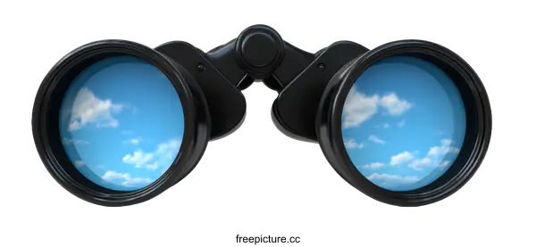 [Transparent Background PNG]Exploring the Sky with Binoculars