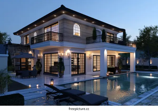 Contemporary House with Pool